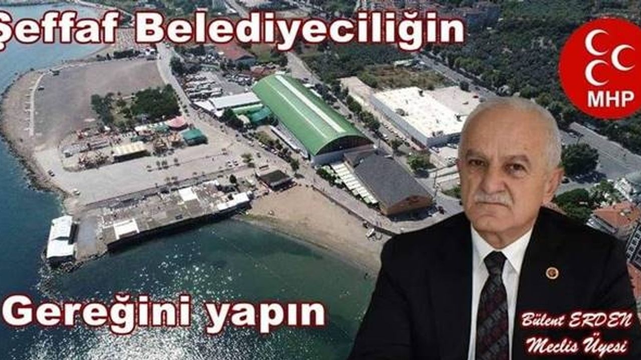 MHP Mudanya Belediye Meclis Üyesi Bülent Erden: ''Üç yaz geçti, üçüncü kış kapıda.''