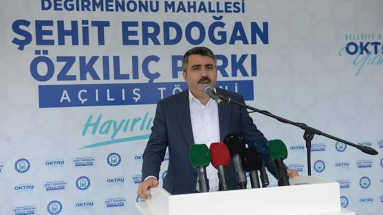 Şehit Erdoğan Özkılıç Parkı’ düzenlenen törenle hizmete açıldı.