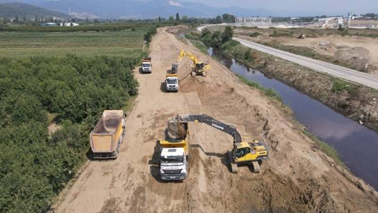 Yıldırım Belediyesi, Cenup Kanalı’nda dere ıslahı gerçekleştiriyor.