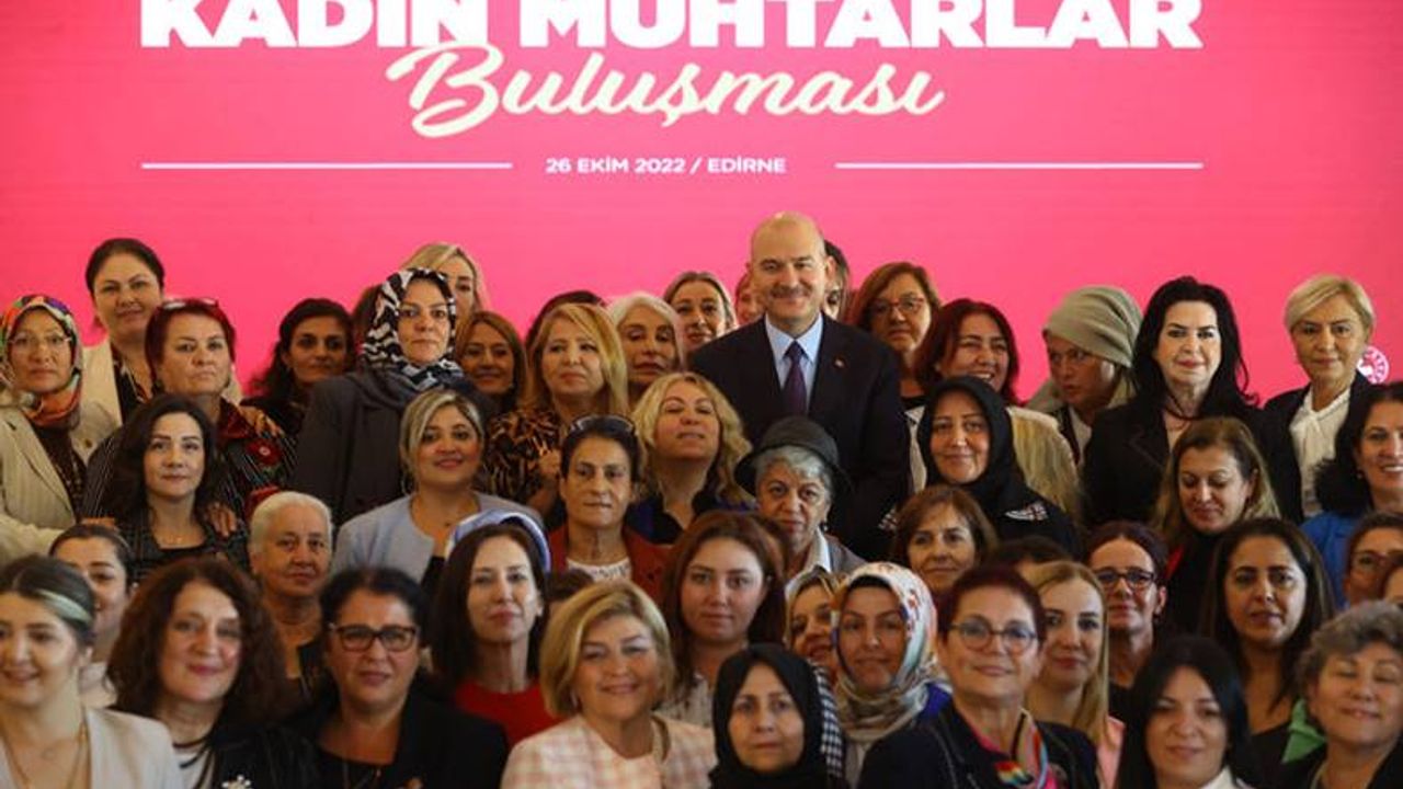 Soylu: Türkiye'de 1134 kadın muhtar görev yapmakta