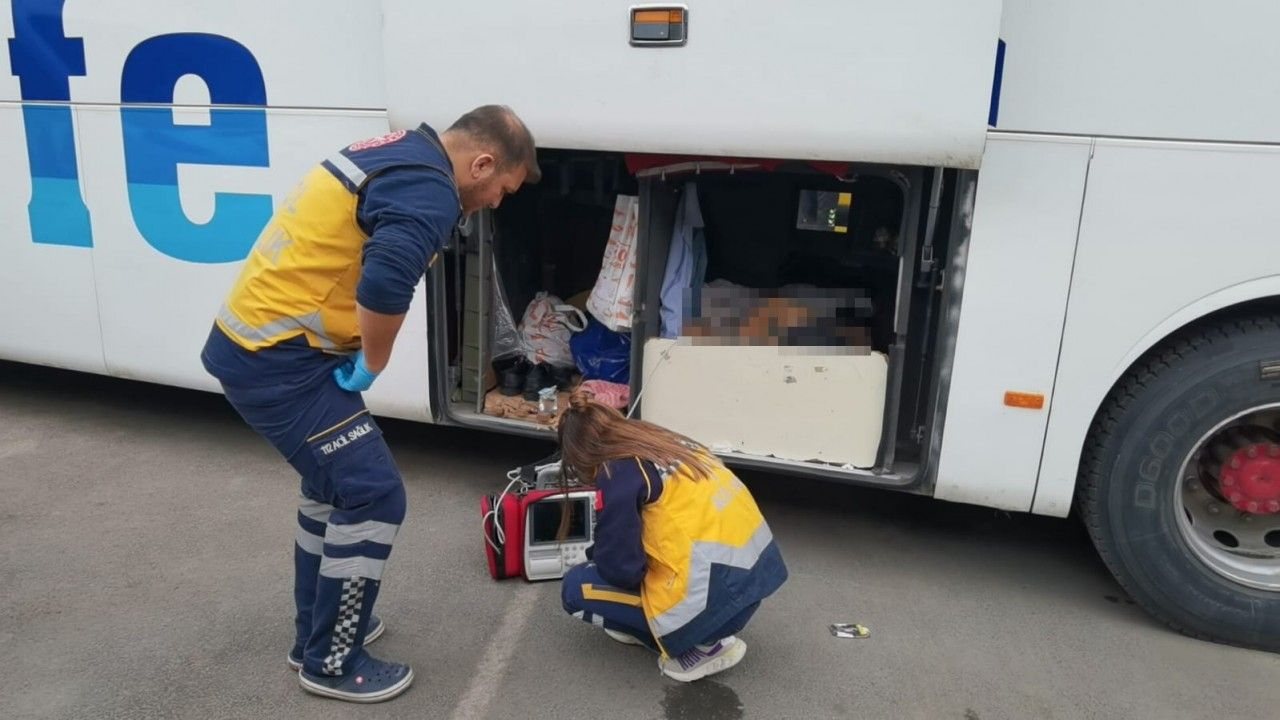 Bursa'da Şoför, otobüsün bagajında ölü bulundu