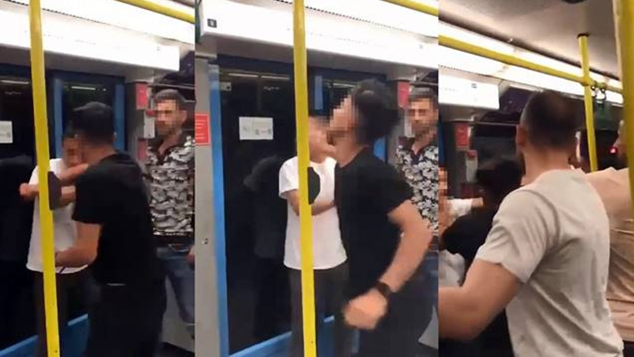 Bursa’da metroda ''yan baktın'' kavgası