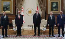 Erdoğan, KKTC Cumhurbaşkanı Tatar ile bir araya geldi