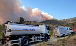 Osmangazi Belediyesi yangınları söndürme çalışmalarına destek veriyor.