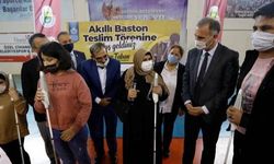Başkan Taban, “Akıllı bastonları görme engelli bireylerimize teslim ettik.