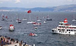 Mudanya'da Cumhuriyet coşkusu denize taştı.  