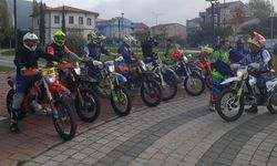 Gemlik'te Motokrosçular, Şahintepe’de Atatürk imzasına tırmandılar