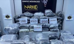 Adana'da 188 kilo 950 gram esrar ele geçirildi