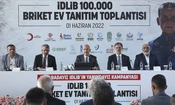 Bakan Soylu, İdlib 100 bin Briket Ev Tanıtım Toplantısı"na katıldı.