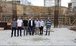 Halitpaşa mahallesinde Kapalı Pazar Yeri’nin inşaatı sürüyor.