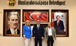 Başkan Kanar'ın konukları usta gazeteciler oldu