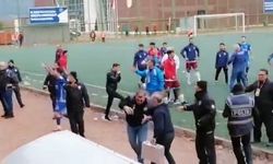Bursa’da amatör maçta olaylar...Bir polis ile bir futbolcu yaralandı