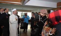 Diyanet İşleri Başkanı Erbaş, Ankara’ya gelen depremzedeleri ziyaret etti