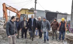 Karacabey’de yağmur suyu çalışmaları sürüyor