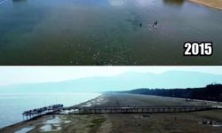 İznik Gölü kuruyor, korkutucu boyuta ulaştı’