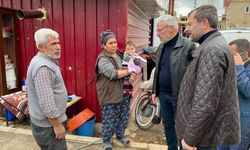 Başkan Işık, deprem bölgesine üçüncü kez gitti.