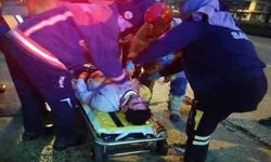 İnegöl'de Otomobil beton direğe çarptı: 1 ağır yaralı