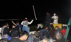 Afganistan uyruklu 35 kaçak göçmen kurtarıldı.
