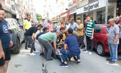 Orhangazi'de Motosikletli gençler genç kıza böyle çarptı