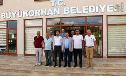 Başkan Aydın’dan Harmancık’a geçmiş olsun ziyareti