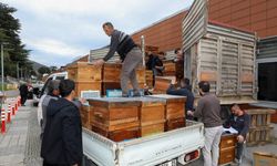 750 adet arı kovanı sahiplerine teslim edildi.