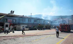 Kayhan'daki yangına Bursa İtfaiyesi'nden hızlı müdahale