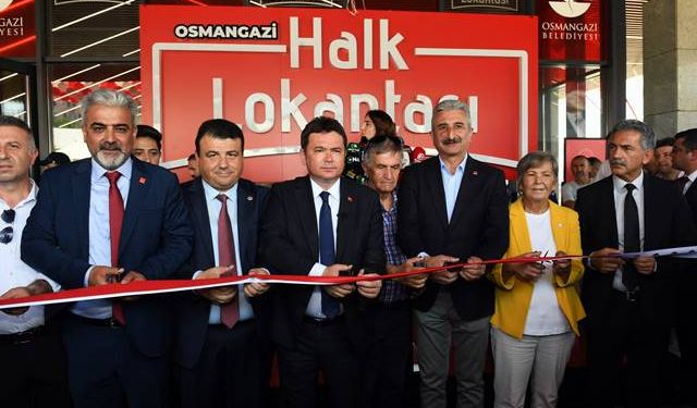 Osmangazi Halk Lokantası hizmete açıldı.