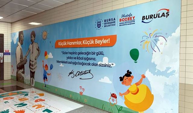 Çocuk Dostu Metro İstasyonu açıldı