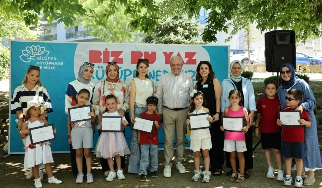 Nilüferli çocuklar okula kütüphanelerde hazırlandı