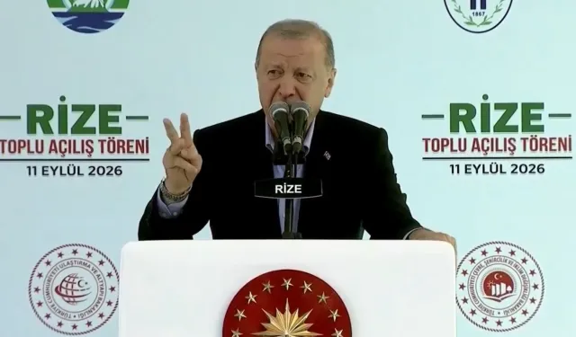 Cumhurbaşkanı Erdoğan'dan toplu açılış