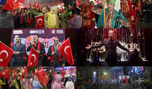 Bursa'da Cumhuriyet coşkusu
