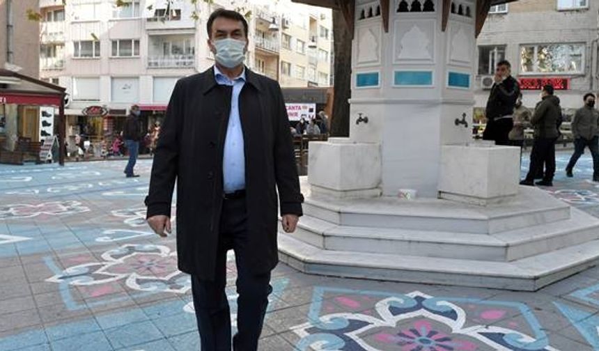 Osmangazi Belediyesi, Nalbantoğlu Çarşısı'nın zeminini çini motifleri ile süsledi.