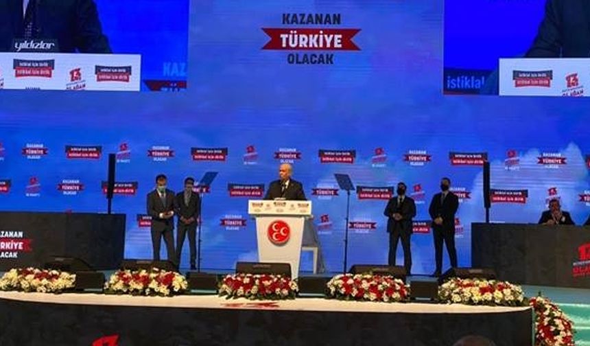 MHP Lideri Bahçeli: ''HDP, Türk demokrasisinin çevresini sarmış mayın tarlasıdır.