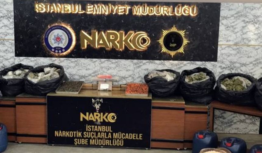 İstanbul’da zehir tacirlerine operasyon: 343 kilo uyuşturucu madde ele geçirildi