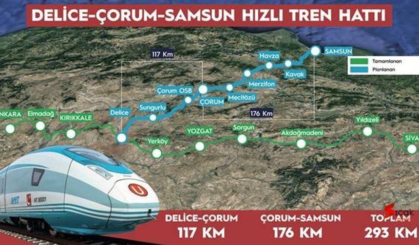 Hızlı Tren ağı Karadeniz’e Ulaşıyor