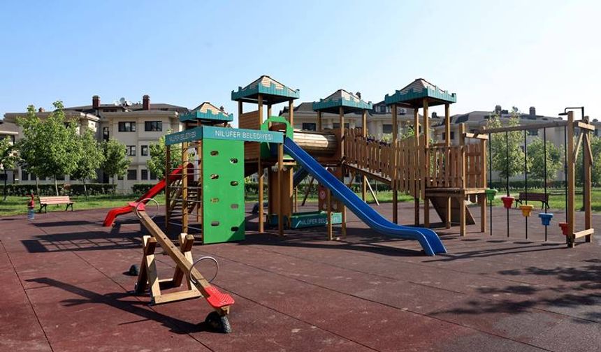 Nilüfer Belediyesi, 8 yeni park kazandırıyor.