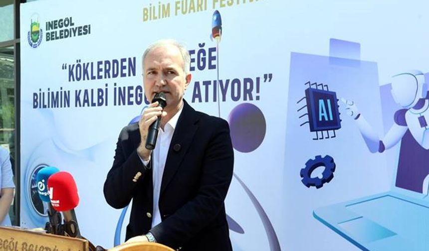 İnegöl'de TÜBİTAK Bilim Fuarı Festivali yapıldı