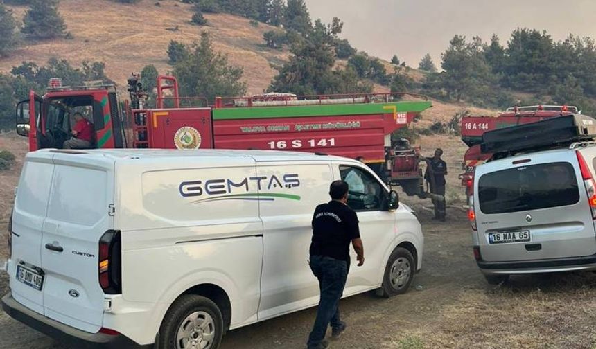 Gemlik Belediyesi, Orman Yangınına Karşı Seferber Oldu