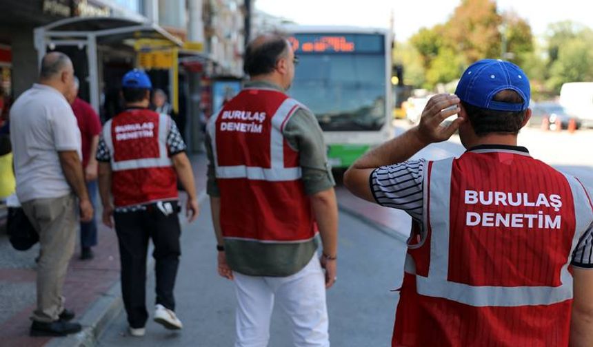 Bursa'da, Toplu taşımada denetimler sürüyor