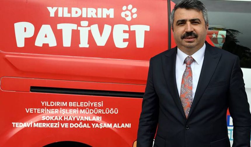 Yıldırım Belediyesi'nden hayvan ambulansı hizmeti