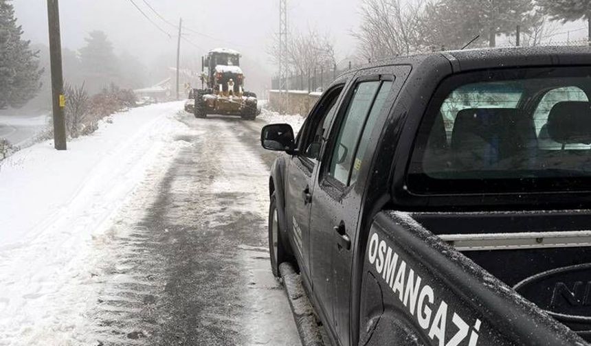 Osmangazi’de Bayramda Kar Seferberliği
