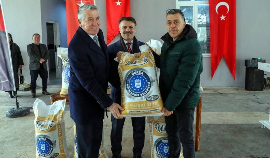 Üreticiye fidan ve tohum desteği