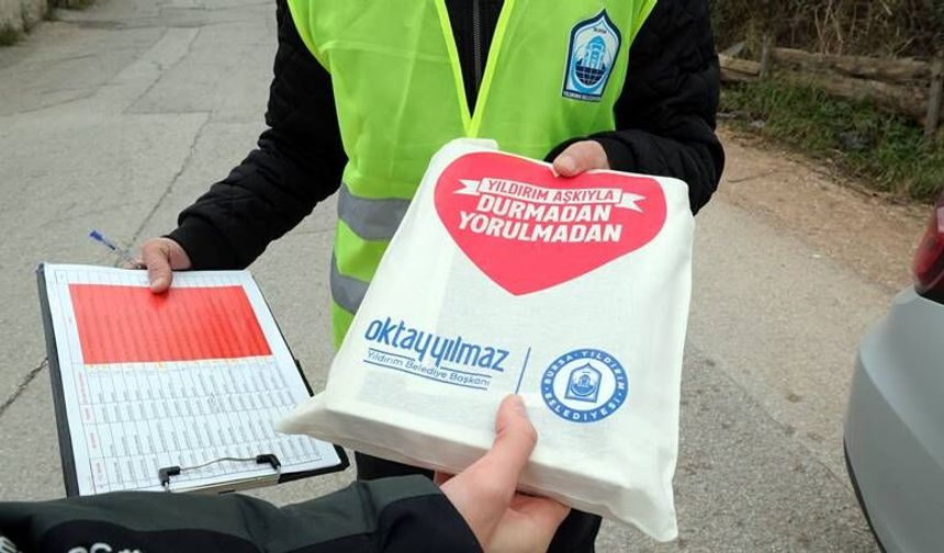 Yıldırım Belediyesi glutensiz baklava dağıtımı.