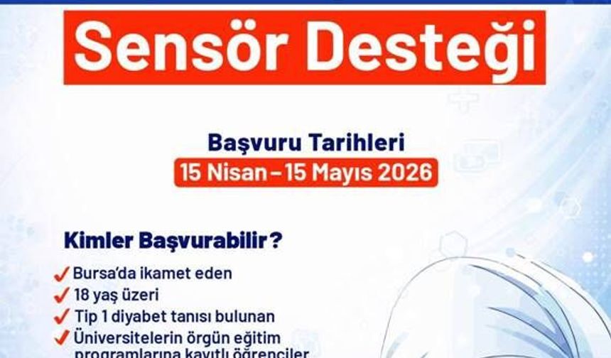 Diyabetli öğrencilere sensör desteği