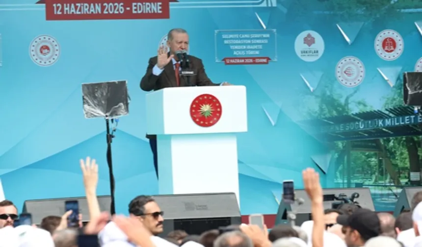 Erdoğan'dan Edirne'de yatırımlar ve 'Türkiye Yüzyılı' vurgusu