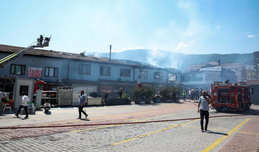 Kayhan'daki yangına Bursa İtfaiyesi'nden hızlı müdahale