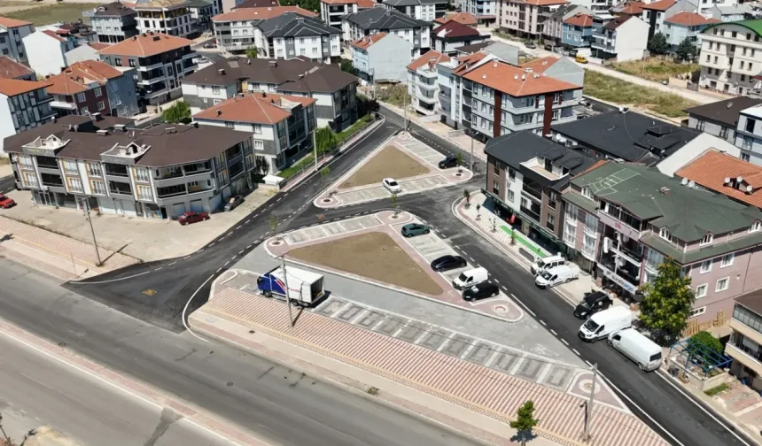 İnegöl'de 11 sokakta asfalt ve tretuvar çalışması tamamlandı