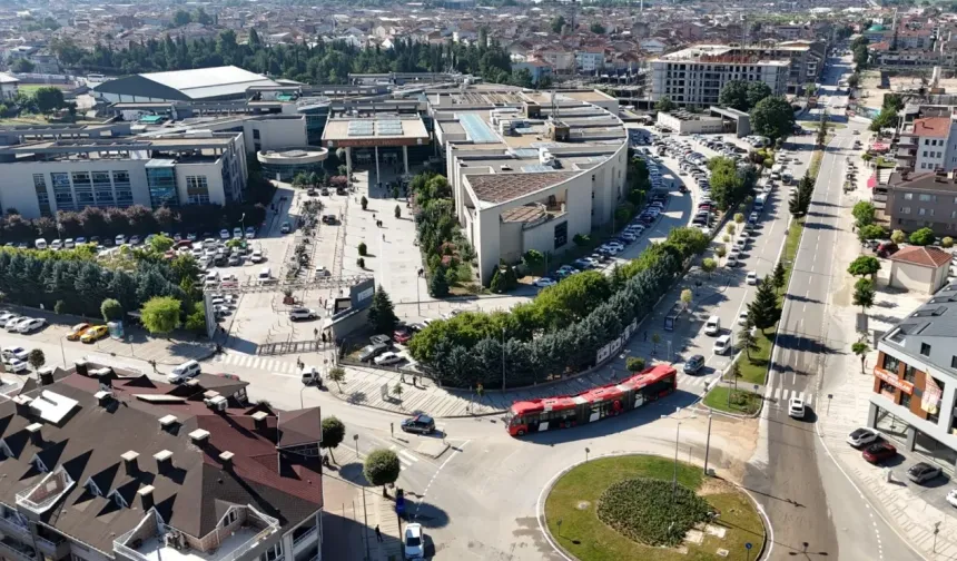 İnegöl'de metrobüs için ilk test sürüşü yapıldı