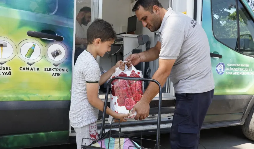 Yıldırım'da atıklar nakite dönüşüyor