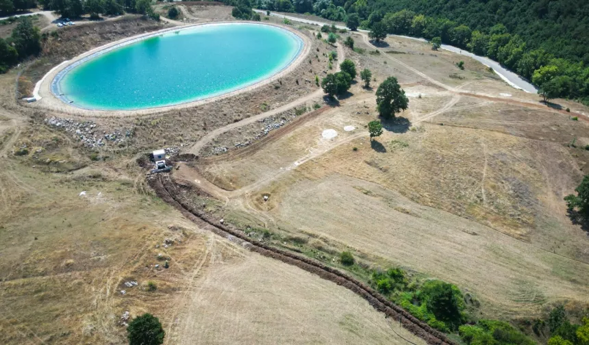 Gemlik'te sulama tesisi kısa sürede yüzde 80 tamamlandı